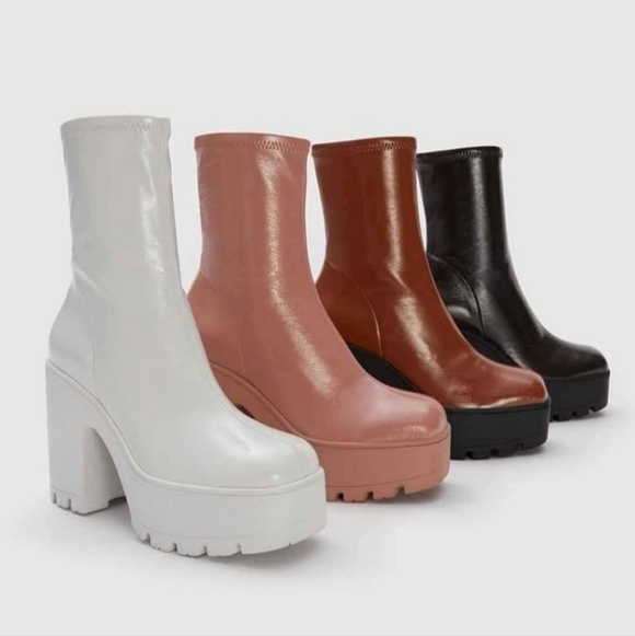 Call It Spring Women's Peach Heeled 'NATHALI' Boots - Picture 2 of 11